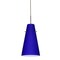 Besa Lighting Cierro Cord Pendant, Cobalt Blue Matte, Bronze Finish, 1x100W Incandescent 1JT-4124CM-BR - alternate 1
